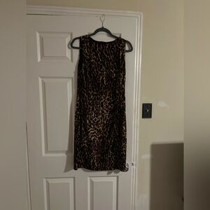 Leopard Print Sleeveless Dress